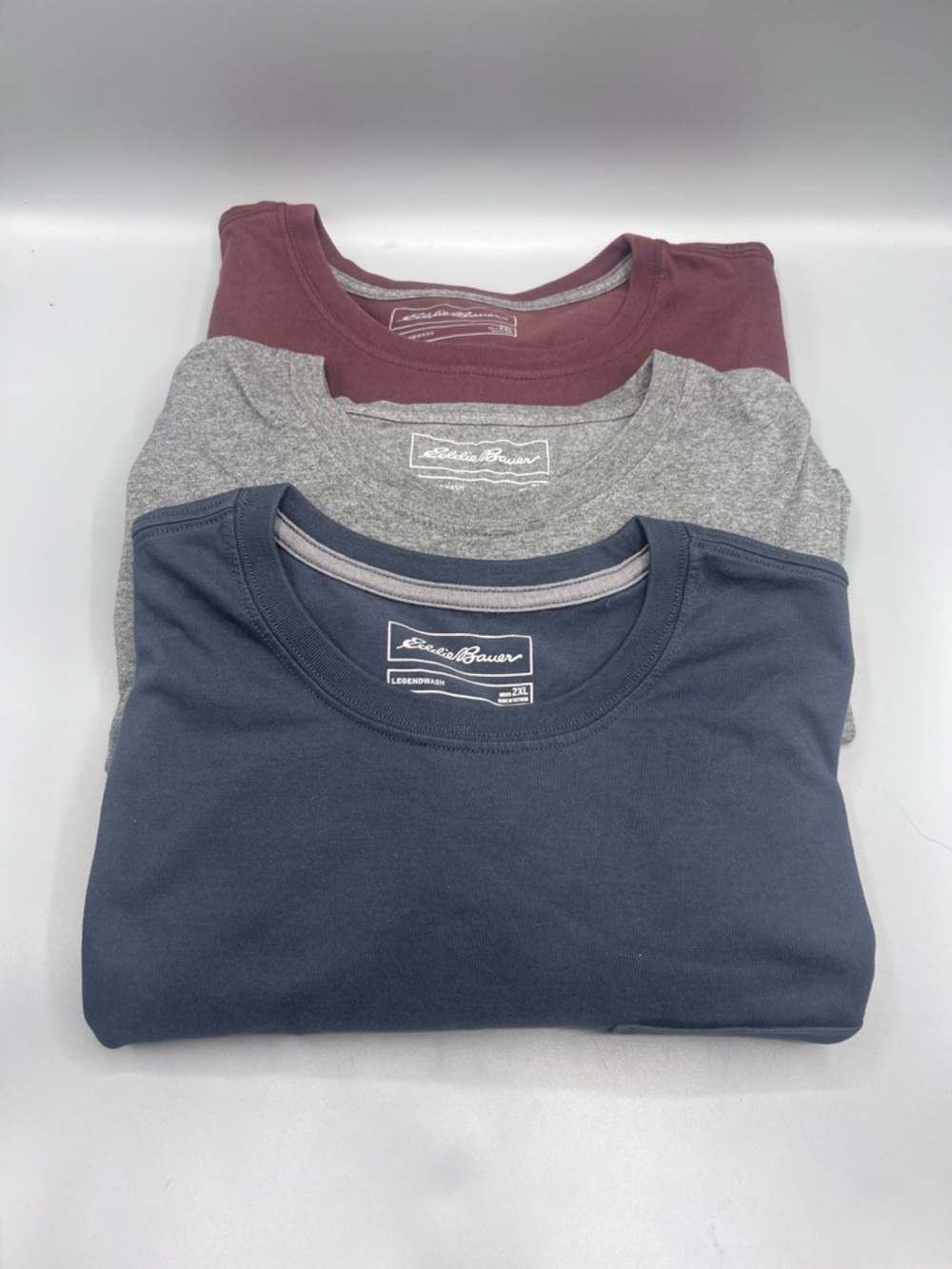 Eddie Bauer Men’s Lot of 3 Legendwash Short Sleeve T-Shirts XXL